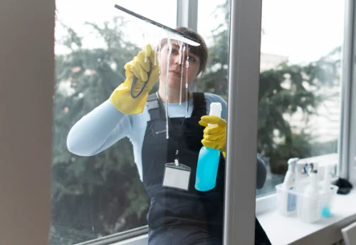 Nettoyage de vitres intérieures et extérieures à Champclause